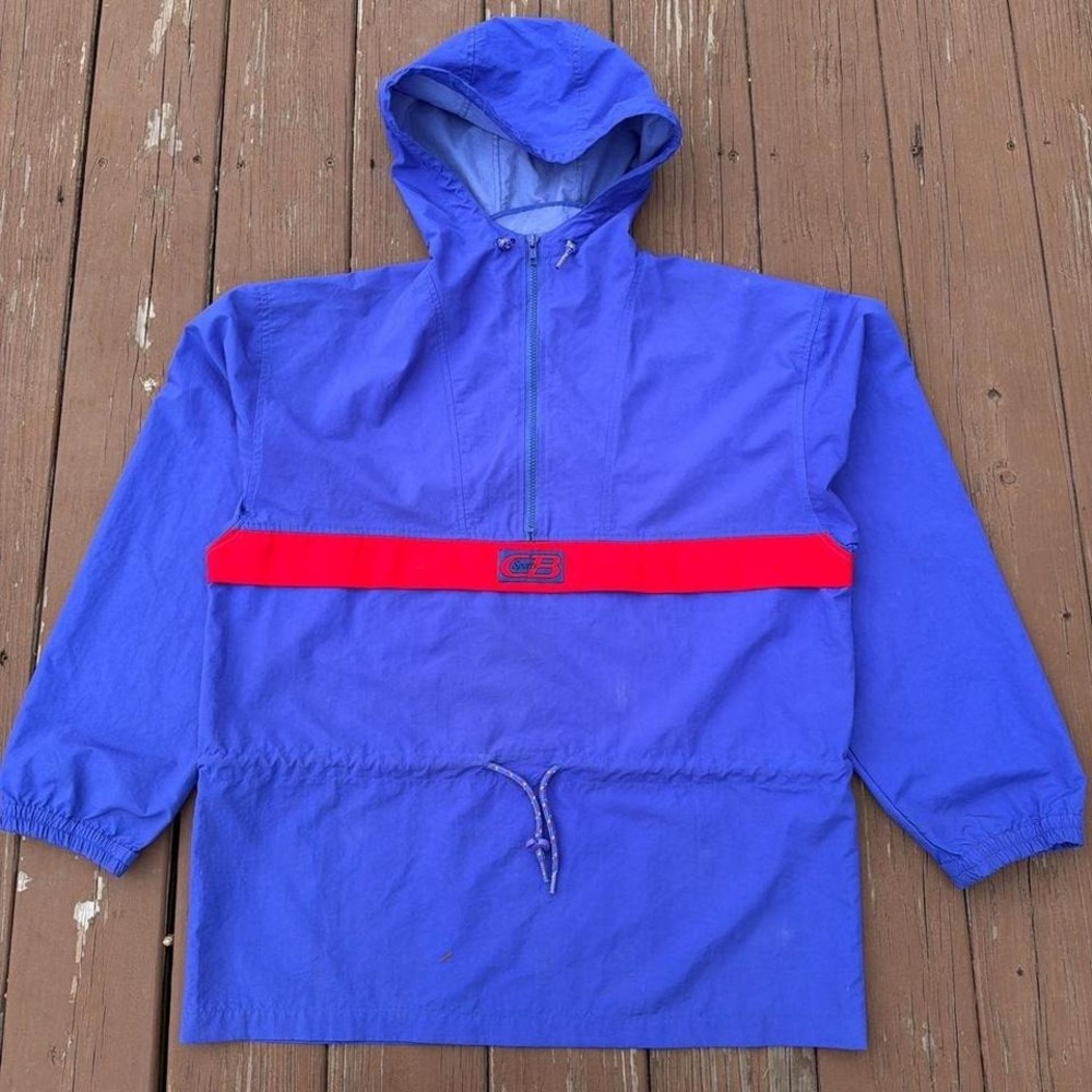 Vintage CB Sports Windbreaker Anorak Hoodie